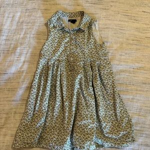 Gap dress collared poplin cotton lemon print girls